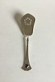 Mogens Ballin Silver Fish Serving spoon Pierced with stone