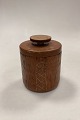 F. Hingelberg Tobacco Jar in Sterling Silver and Wood
