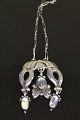 Georg Jensen Sterling Silver Pendant with stones No 17 from 1915-1930