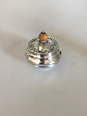 Kay Bojesen Silver Lidded box with Amber