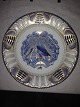 Rare Bing & Grondahl Art Nouveau Deep plate from the Heron Service 1886-1889