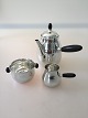 Georg Jensen Sterling Silver Coffee pot, Sugar Bowl and Creamer No 80