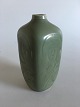 Royal Copenhagen Jais Nielsen Stoneware Vase in Celedon Glaze No 2376