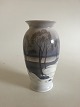 Bing & Grondahl Art Nouveau Vase with Snow Landscape No 8591/370