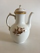 Royal Copenhagen Brown Rose Coffee Pot No 9233