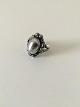 Georg Jensen Sterling Silver Ring with silver Stone No 13