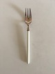 Hans Hansen Amalie Silver Lunch Fork with White Handle