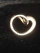 Allan Scharff Sterling Silver Ring heart Shape