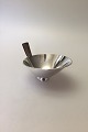Moderne Cohr Sterling Silver Bowl with wooden handle