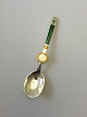 A. Michelsen Sterling Silver with Enamel Spoon of the Month no. 12 designed by 
Paul René Gauguin