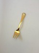 Georg Jensen Annual Cake Fork 1987 in gilded Sterling Silver with enamel.