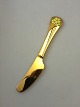 Georg Jensen Annual Knife 1985 in Gilded Sterling Silver with enamel