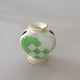 Aluminia Christmas Heart vase Green 7,5cm / 3" high