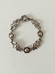 Georg Jensen Sterling Silver Bracelet with Flower Links No 18