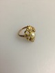 Georg Jensen 14K Gold Ring with Pearl No 105