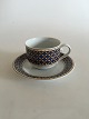 Royal Copenhagen Liselund Dark Blue Coffee Cup and saucer No 072/073