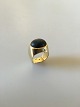 Georg Jensen 18K Gold Ring with Falcon