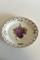 Royal Copenhagen Saxon Flower Fruit. Oval Serving Dish with Pierced Border