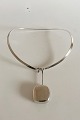 Georg Jensen Sterling Silver Torun Neckring No 168 with Pendant No 306