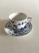 Royal Copenhagen Blue Fluted Plain Coffee Cup No 072 and Saucer No 073