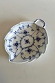 Royal Copenhagen Blue Fluted Plain Leafshaped Assiette No. 143