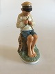 Royal Copenhagen Overglaze  Figurine Boy Cutting Stick No. 905