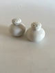 Royal Copenhagen White Half Lace Salt & Pepper Shakers