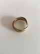 Cartier Trinity 3 band Gold Ring 18K