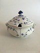 Royal Copenhagen Blue Fluted Plain Round Tureen with Lid No 220