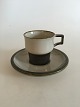 Bing & Grondahl Stoneware Tema Coffee Cup and Saucer No 305