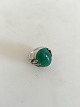 Georg Jensen Sterling Silver Ring No 51 with Green Agate