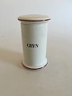 Bing & Grondahl Gryn (Grains) Jar No 494 from the Apothecary Collection