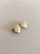 Hans Hansen Sterling Silver Two Hearts Brooch