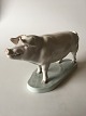 Royal Copenhagen Figurine of a Boar on Base by Helen Schou No 4558