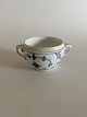 Bing & Grøndahl Bluepainted Fluted Plain Sugar Bowl without Lid