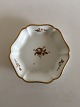 Royal Copenhagen Brown Rose Cake Disk / Bowl No 9458