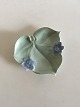 Rörstrand Leafshaped Dish with Blue Flowers