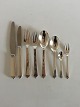 Georg Jensen Sterling Silver Pyramid Flatware Set for 6 People. 48 Pieces