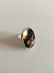 Svend Haugaard Sterling Ring with Pretty Mixed Brownish Stone