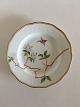 Royal Copenhagen Plate No 166/2031 with Handpainted Flower and Butterfly.