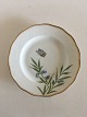 Royal Copenhagen Plate No 166/2031 with Handpainted Flower and Butterfly