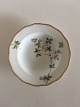 Royal Copenhagen No 166 Deep Plate with Handpainted Flowers and Gold