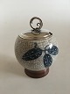 Bing & Grondahl Krakele Bowl / Jar No 374-K with Silver Lid