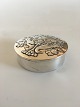 Axel Holm Silver Box with Bird and Leaf Motif. Gilded on the inside.