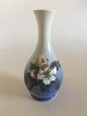 Royal Copenhagen Vase No. 53/51 with Flower Motif