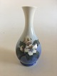 Royal Copenhagen Vase No 53/57 with Flower Motif.