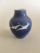 Royal Copenhagen Vase No 99/45A Blue with Swans