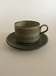 Bing & Grondahl Jens Quistgaard Stoneware for B&G / Kronjyden "Rune" Coffee Cup 
with Saucer