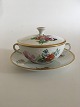 Bing & Grondahl Saxon Flower Handpainted Bouillon Cup with Saucer No 247