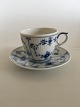 Royal Copenhagen Blue Fluted Plain Espresso Cup with Saucer No. 298